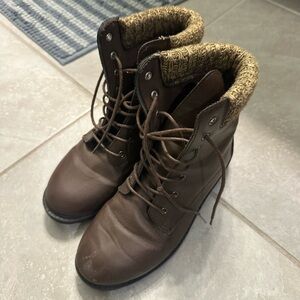 Brown Leather Women's Boots